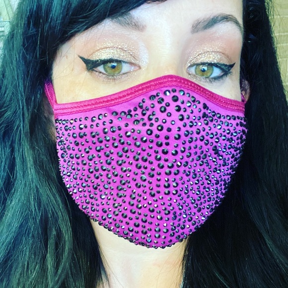 Accessories - 🎉HP🎉✨#24 Magenta/Black✨Crystal Face Masks